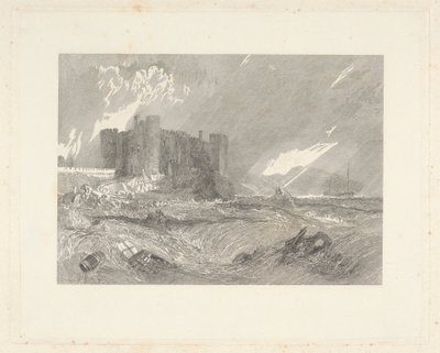 Laugharne Kalesi, Caermarthenshire by John Horsburgh