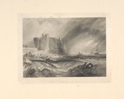 Laugharne Kalesi, Caermarthenshire by John Horsburgh
