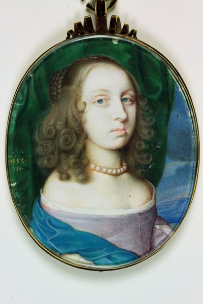 Elizabeth Rogers, Vikontes Mansfield, daha sonra Richmond Düşesi (fildişi üzerine suluboya) by John Hoskins