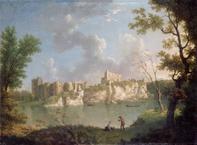 Chepstow Kalesi (tuval üzerine yağlıboya) by John Inigo Richards