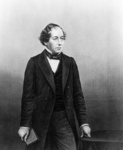 D.J.Pound tarafından bir fotoğraftan oyulmuş Benjamin Disraeli by John Jabez Edwin Paisley Mayall