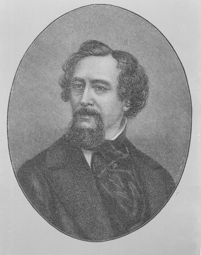 Charles John Huffam Dickens (1812-70) by John Jabez Edwin Paisley Mayall