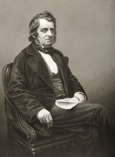 John Arthur Roebuck (1801-79) engraved by D.J. Pound from a photograph, from 