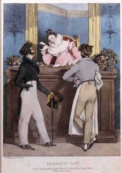 La Dame du Cafe, bar. Rodwell ve Martin tarafından by John James Chalon