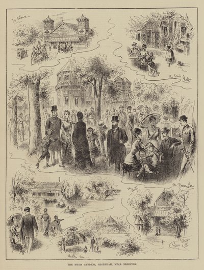 Brighton yakınlarındaki İsviçre Bahçeleri, Shoreham by John Jellicoe