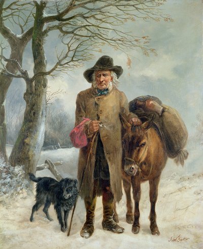 Kış yakıtı (yağ) toplama by John Jesse Barker