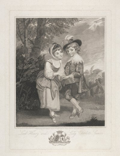 Lord Henry ve Leydi Charlotte Spencer 'Genç Falcılar' olarak by John Jones