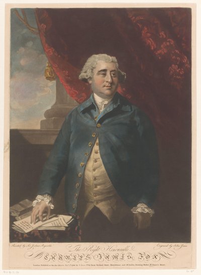Portret van Charles James Fox by John Jones