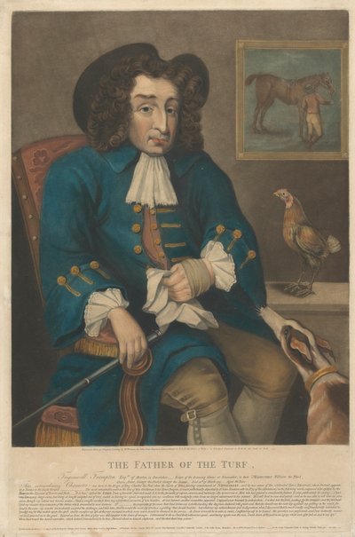 Çimlerin Babası. Tregonwell Frampton, Dorsetshire'daki Moreton Esquire - Newmarket'ta Koşu Atlarının Bekçisi, Majesteleri Üçüncü William, Kraliçe Anne, Birinci George ve İkinci George'a. ... by John Jones