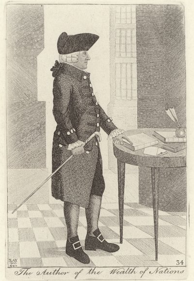 Milletlerin Zenginliği kitabının yazarı Adam Smith by John Kay