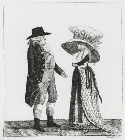 Kaptan Dalrymple ve Penelope Macdonald, 1787 by John Kay