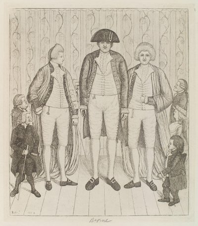 Charles Byrne; James Burnett, Lord Monboddo; William Richardson; John Bell; Baillie Kyd by John Kay by John Kay