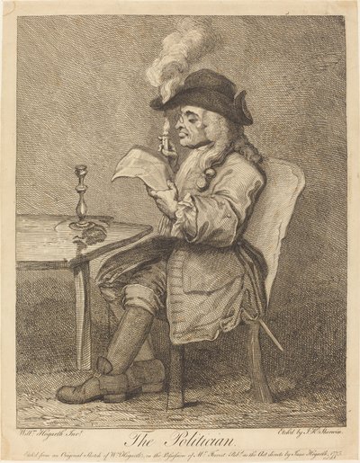 politikacı by John Keyse Sherwin after William Hogarth