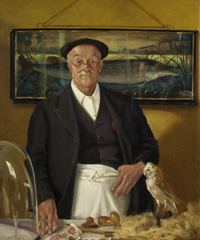 Bay Tahnitçiyi Doğramak (tuval üzerine yağlı boya) by John Kynnersley Kirby
