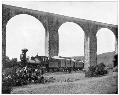 Queretaro, Meksika yakınlarındaki su kemeri, 19. yüzyılın sonlarında by John L. Stoddard