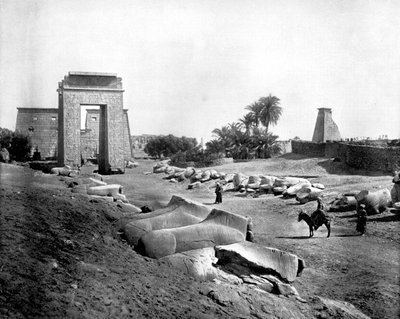 Sfenks Bulvarı, Karnak, Mısır, 1893. by John L. Stoddard