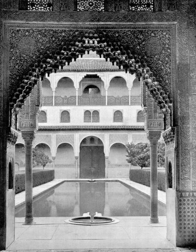 Myrtles Mahkemesi, Alhambra, İspanya, 1893. by John L. Stoddard