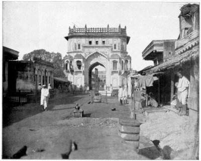 Lucknow Kapısı, Hindistan, 19. yüzyılın sonlarında by John L. Stoddard