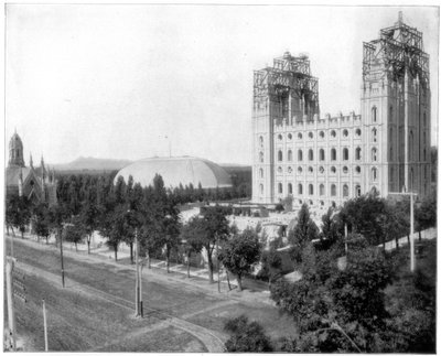 Yeni Mormon Tapınağı, Salt Lake City, Utah, 19. yüzyılın sonlarında by John L. Stoddard