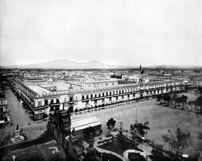 Meksika Şehri Panoraması, 1893. by John L. Stoddard