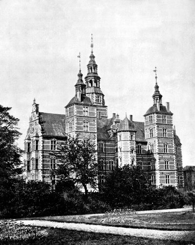 Rosenborg Sarayı, Kopenhag, Danimarka, 1893. by John L. Stoddard