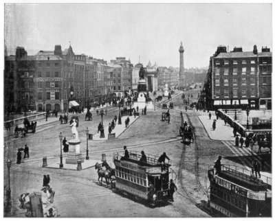 Sackville Caddesi, Dublin, 19. yüzyılın sonlarında. by John L. Stoddard