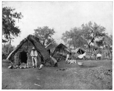 Hasır evler, Salamanca, Meksika, 19. yüzyılın sonlarında. by John L. Stoddard