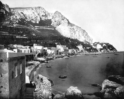 Marina, Capri, İtalya, 1893. by John L. Stoddard
