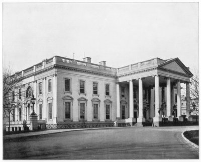 Beyaz Saray, Washington DC, 19. yüzyılın sonlarında. by John L. Stoddard