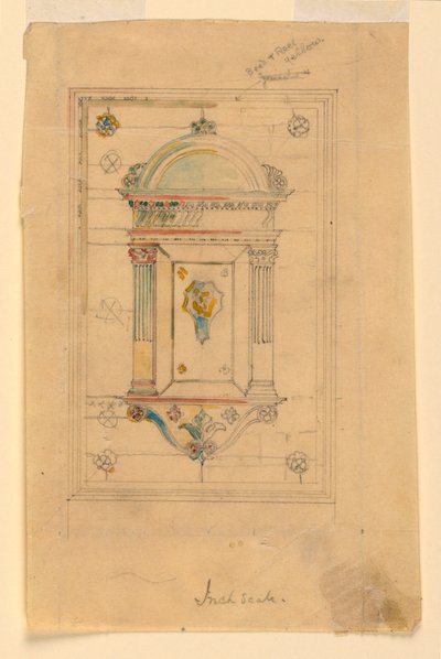 Duvar Nişi için Tasarım by John La Farge