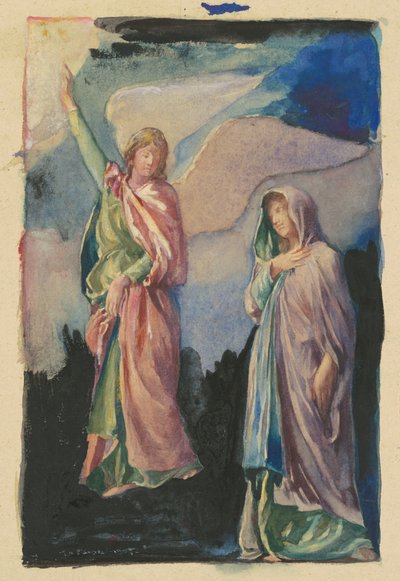 "İnanç" ve "Umut" için Çalışma by John La Farge
