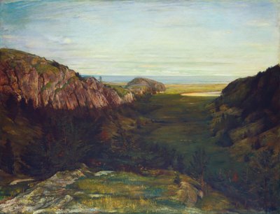 Son Vadi - Cennet Kayaları, 1867-1868. by John La Farge