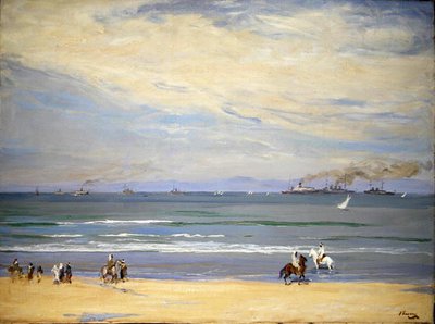 Fransız Savaş Gemileri, Tangier Körfezi by John Lavery