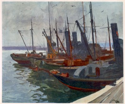 Limandaki Mayın Tarlası, Cephedeki İngiliz Sanatçılardan, Batı Cephesinin Devamı, 1918 by John Lavery
