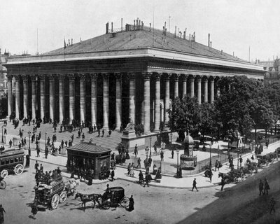 Paris'te borsa c. 1900 (s/b fotoğraf) by John Lawson Stoddard