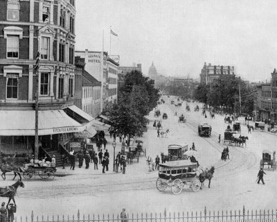 Washington l Avenue Pensylvania fotoğrafı, John Lawson Stoddard (1850 1931) -Chicago için Gezgin ve Konferansçı Eğitim yayını (s/b fotoğraf) by John Lawson Stoddard