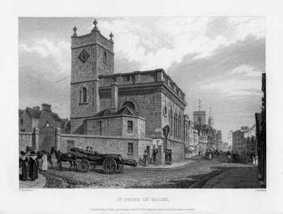 Aziz Peter le Bailey Kilisesi, Oxford, 1835. by John Le Keux