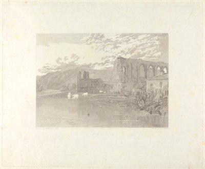 Aziz Agatha Manastırı, Easby by John Le Keux
