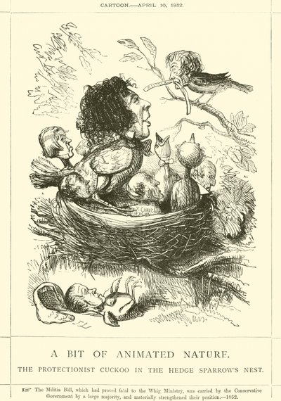 Biraz Hareketli Doğa, Çit Serçeleri Yuvasındaki Korumacı Guguk Kuşu by John Leech