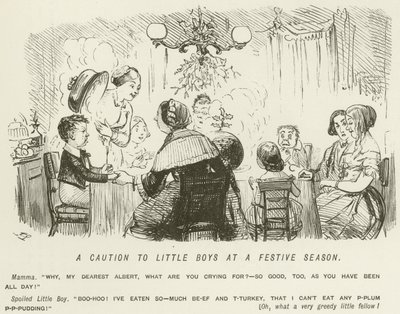 Bayram Mevsiminde Küçük Oğlanlara Dikkat by John Leech