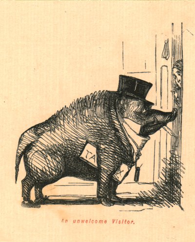 İstenmeyen Bir Ziyaretçi, 1897. by John Leech