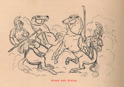 Aruns ve Brutus, 1852 by John Leech