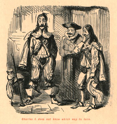 Charles I. hangi yöne döneceğini bilmiyor, 1897. by John Leech