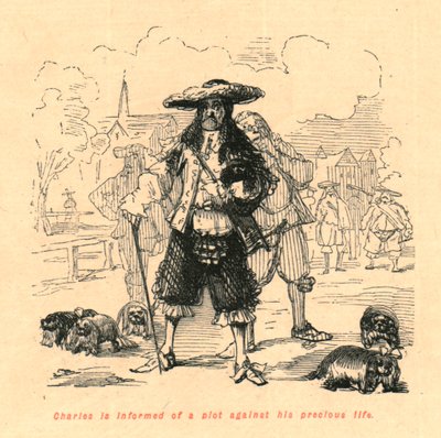 Charles, değerli hayatına karşı bir komplodan haberdar edilir, 1897. by John Leech
