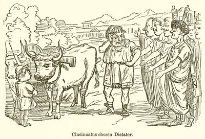 Cincinnatus Diktatör seçildi by John Leech