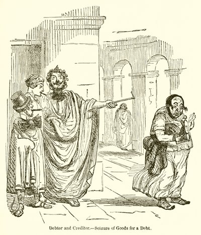 Borçlu ve Alacaklı.--Borç için Mallara El Koyma by John Leech
