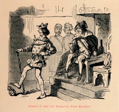Edward II. ve Favorisi, Piers Gaveston, c1860, c1860 by John Leech