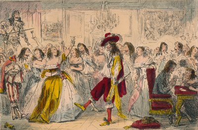 Akşam Partisi - II. Charles Zamanı, 1850 by John Leech