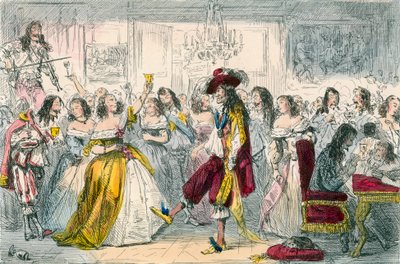 Akşam Partisi, II. Charles Zamanı by John Leech