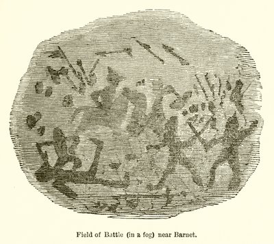 Barnet yakınında Savaş Alanı (Sisin İçinde) by John Leech